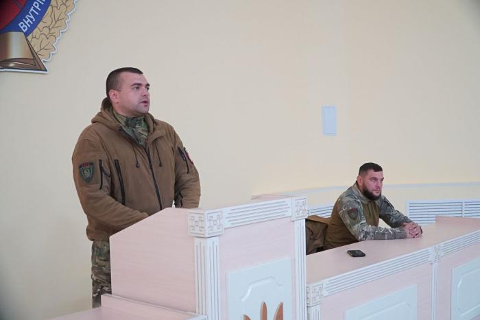 Зустріч курсантів із бійцями Об’єднаної штурмової бригади НПУ «Лють»