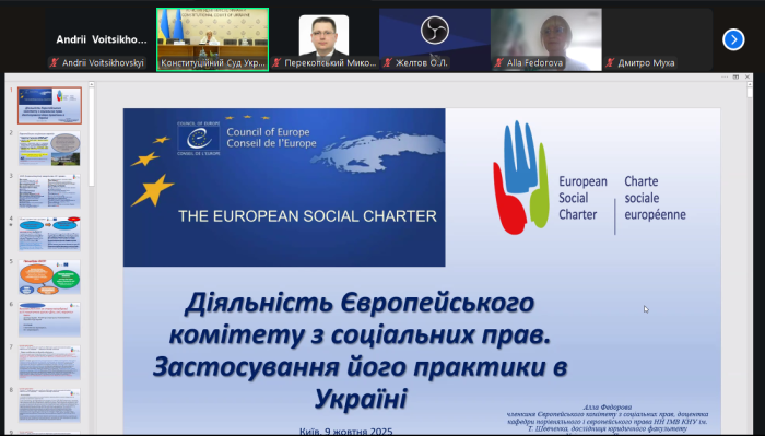 Участь в онлайн-лекції Конституційного Суду України 
