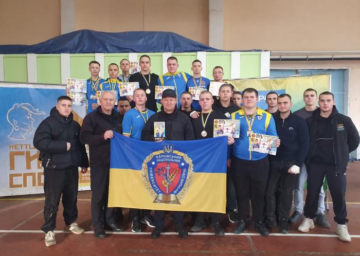 Команда ХНУВС – срібний призер обласного чемпіонату з гирьового спорту