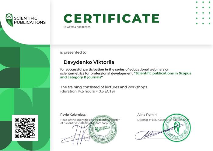 Актуальні вимоги та доброчесність у наукових публікаціях: підсумки вебінару від компанії «Наукові Публікації»