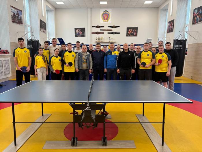 Турнір із настільного тенісу в ННІ №1: визначено трійку найсильніших курсантів