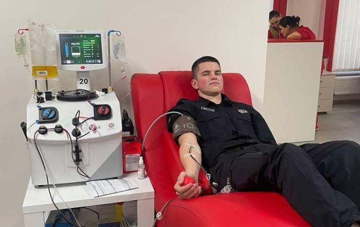 Cadets of KhNUIA again became blood donors