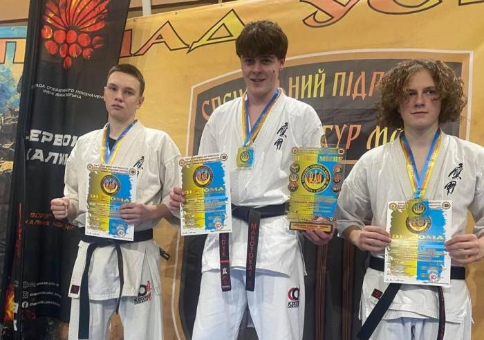 Cadet Sviatoslav HYZHKO – silver medalist of the All-Ukrainian Makotokai karate competition
