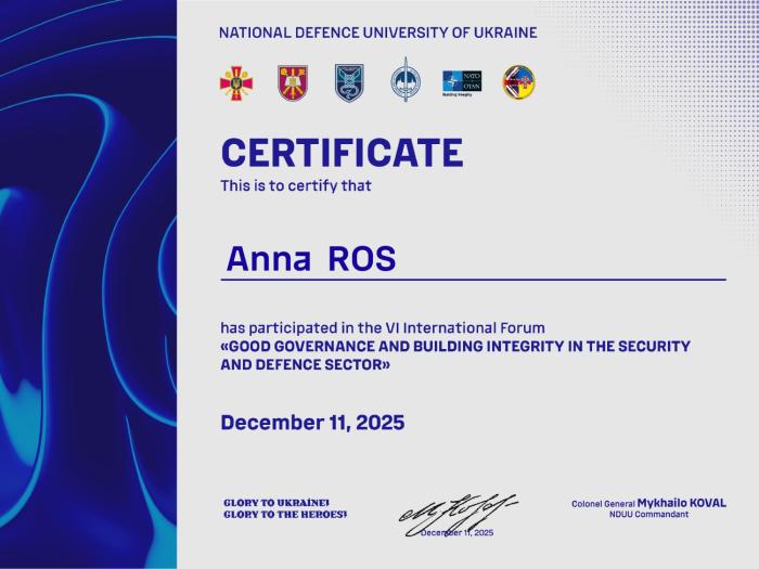 Міжнародний форум як платформа професійного зростання майбутніх правоохоронців