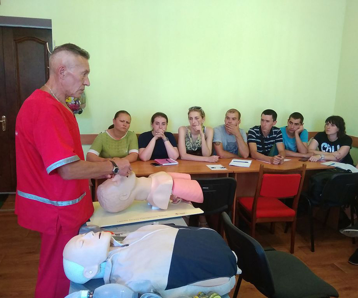 Бінарне заняття щодо правил поведінки на місці події при наданні допомоги