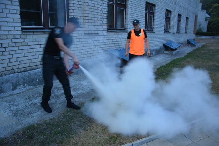 В «Академії поліції» відбулися навчання з пожежної безпеки