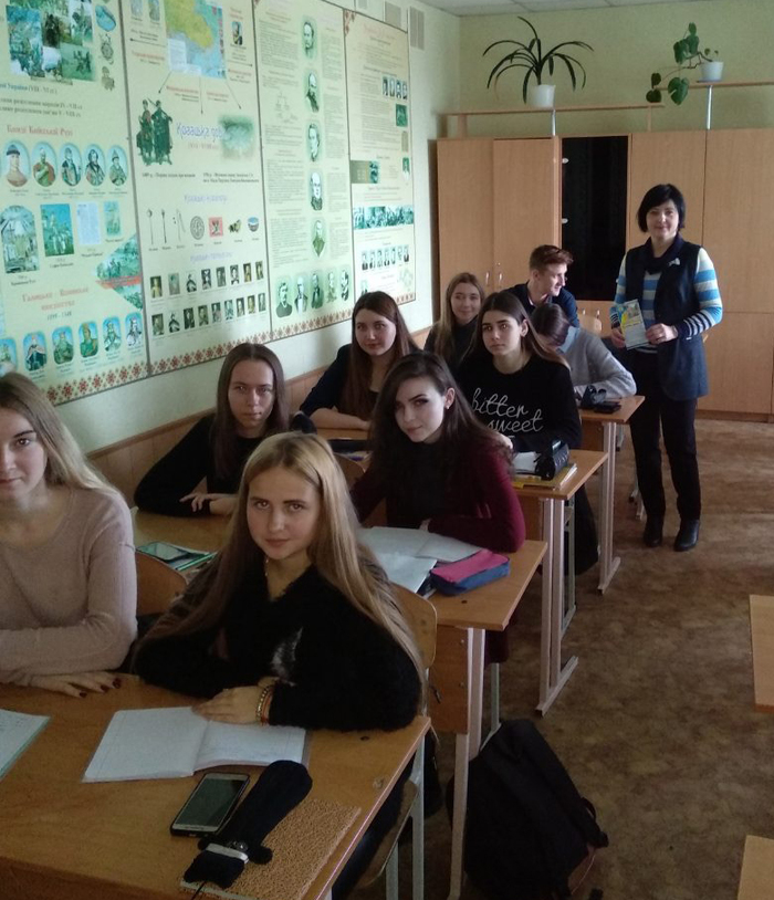 Профорієнтаційна бесіда з учнями ЗОШ № 12 м. Суми