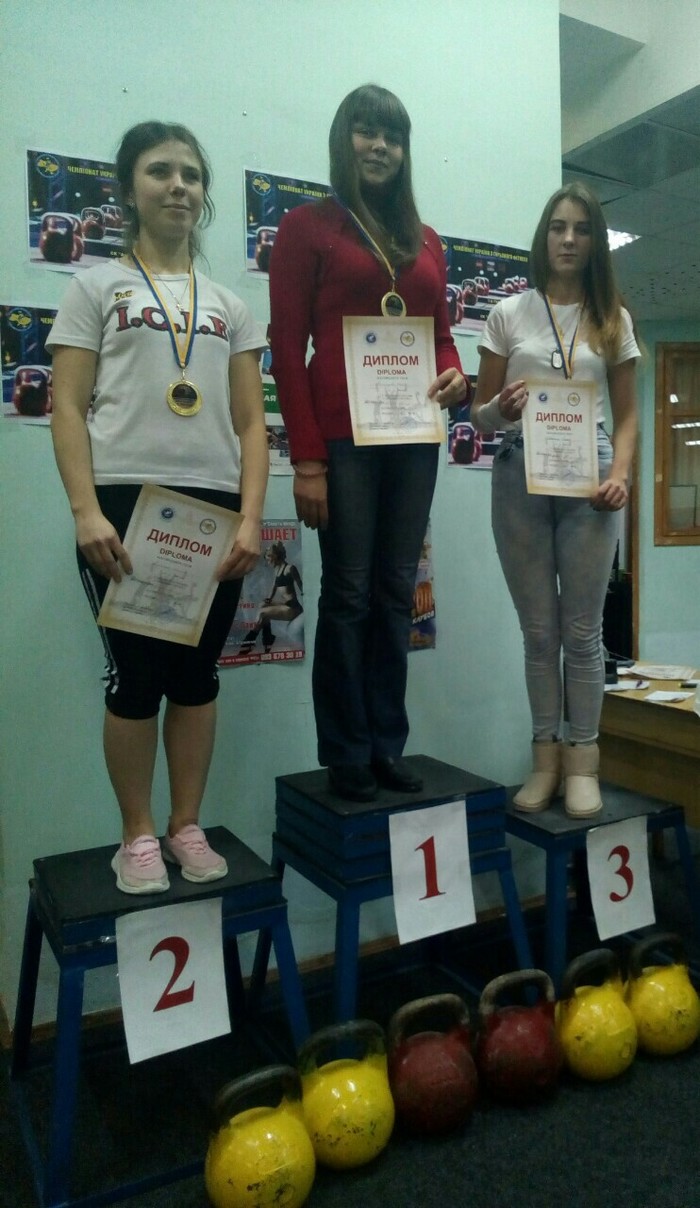 Перемоги дівчат університету у гирьовому фітнесі