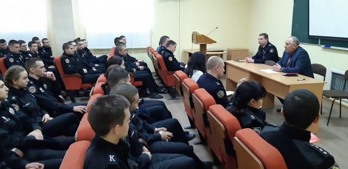 Зустріч представників керівного складу університету з курсантами