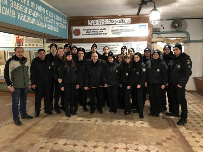 Проведено бінарне заняття з цивільної безпеки для слухачів «Академії поліції»