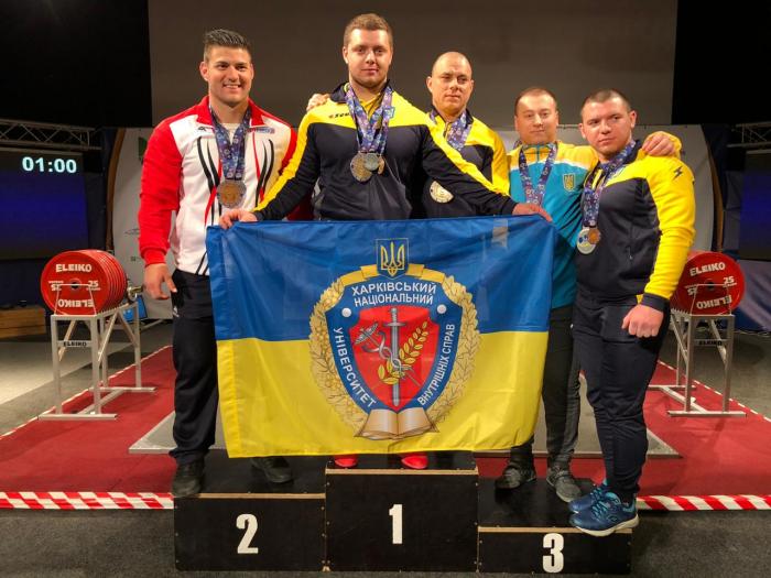 Студент факультету № 6 ХНУВС Сергій Білий став чемпіоном Європи з пауерліфтингу