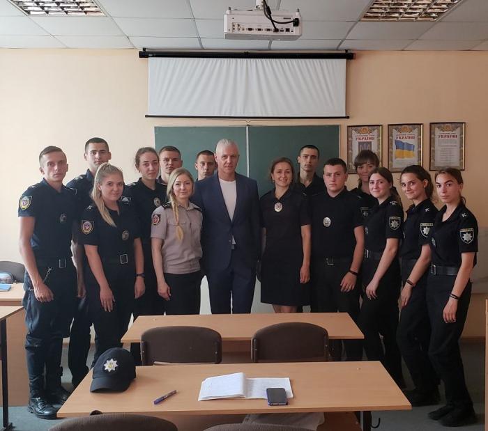 Бінарне заняття з криміналістики за участі поліцейського із Польщі