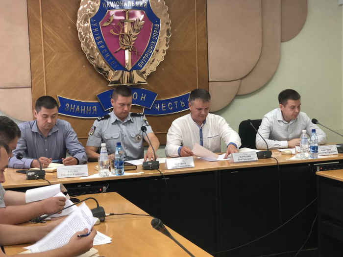 The meeting with Ivan Varchenko, the Advisor to the Minister of Internal Affairs of Ukraine, took place in KHNUIA 