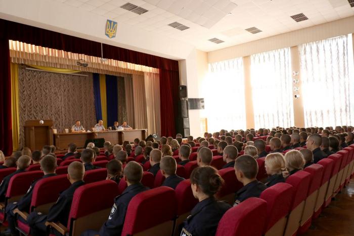 Керівники університету провели зустріч з курсантами факультету № 1