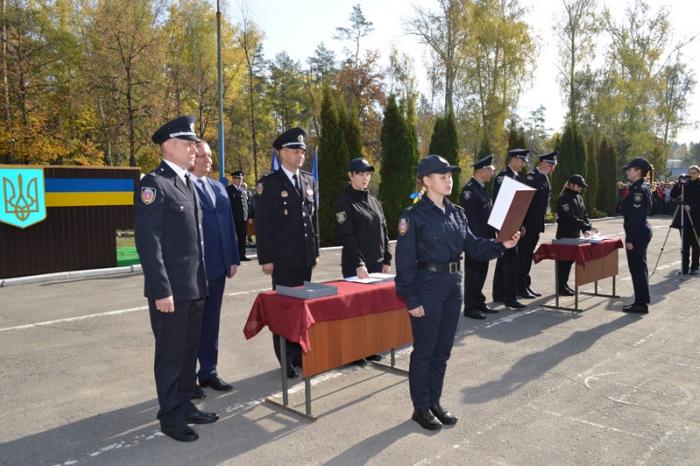 У Сумській філії відбулися урочистості з нагоди складання присяги поліцейського курсантами першого курсу