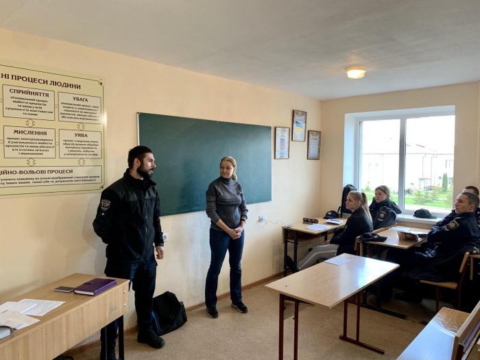 Для курсантів проведено заняття за участі працівників патрульної поліції