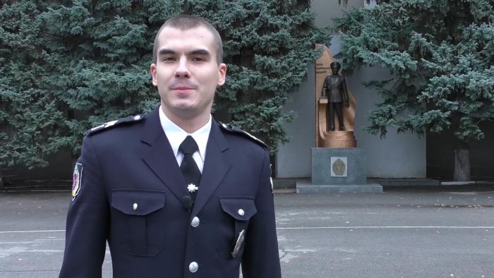 Курсант Віталій Найда бере участь у III Всеукраїнському конкурсі соціальної відеореклами «Чесність починається з тебе»