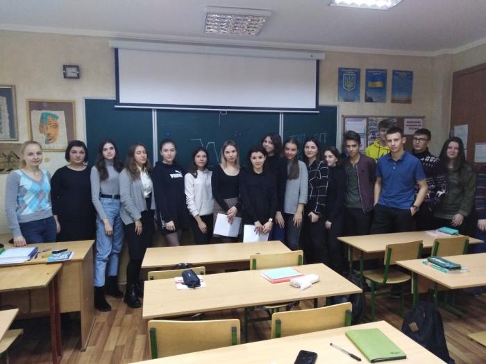 Для учнів 11-х класів ССШ № 1 ім. В. Стрельченка м. Суми провели лекцію щодо запобігання та протидії домашньому насильству