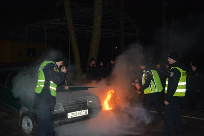 Відпрацювання особовим складом «Академії поліції» алгоритму дій під час сигналу оповіщення «Пожежа»