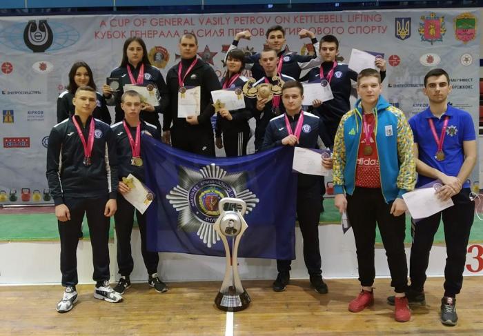 Команда ХНУВС посіла І місце у Всеукраїнському турнірі з гирьового спорту