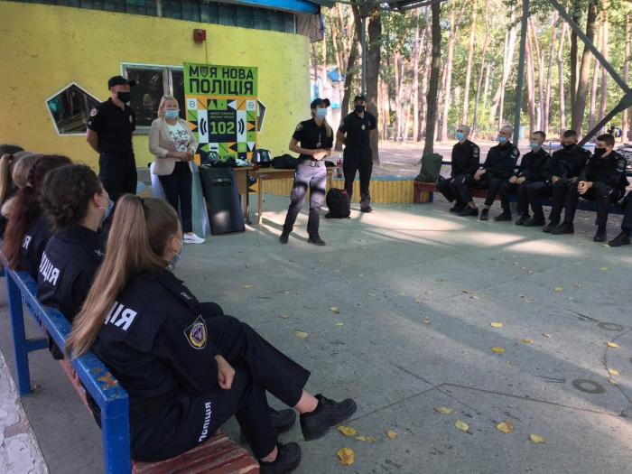 Зустріч представників патрульної поліції з курсантами Сумської філії ХНУВС