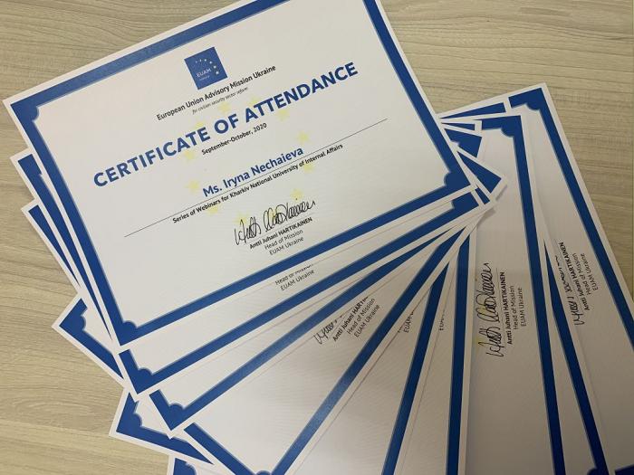 У ХНУВС завершилася серія вебінарів від Консультативної місії Європейського Союзу в Україні 