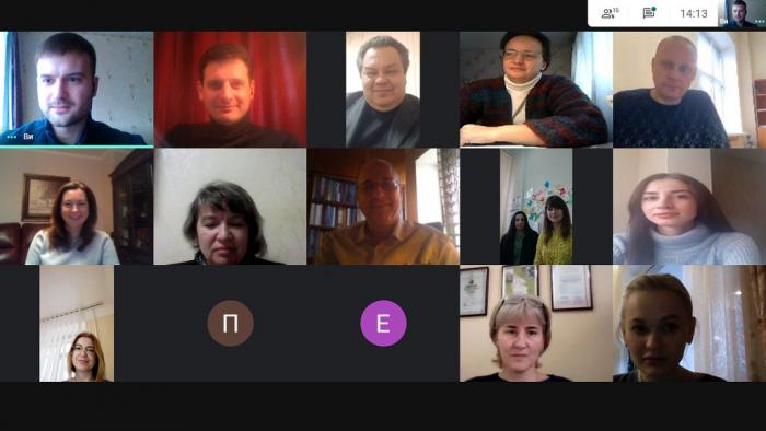 An interdepartment scientific seminar was held online