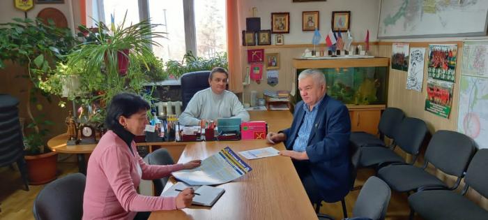 Профорієнтаційна зустріч помічника ректора ХНУВС з керівництвом та освітянами м. Мерефа 