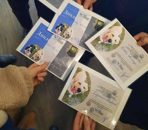 Курсанти університету отримали дипломи та подяки від «Центру поводження з тваринами»