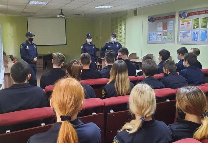 Зустріч курсантів факультету № 1 з вихованцями ліцею «Правоохоронець» 